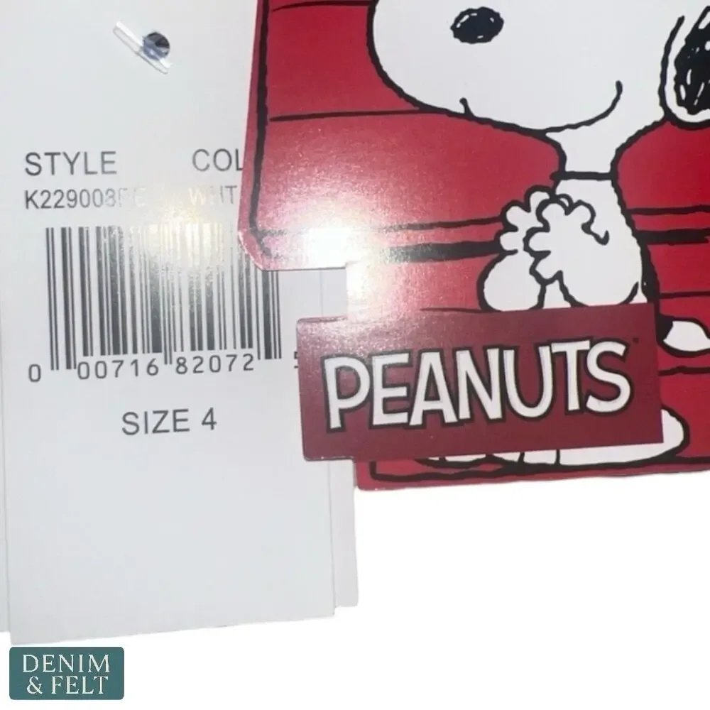 NEW Peanuts Snoopy Halloween Button Up Pajama Set Kids 4T Trick Or Treat Print‎
